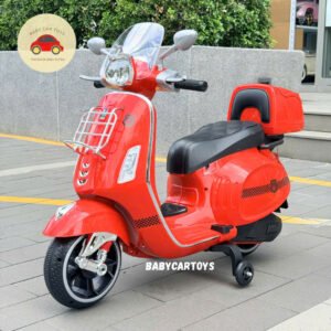 Xe moto, xe máy điện mẫu Vespa cho bé 2026